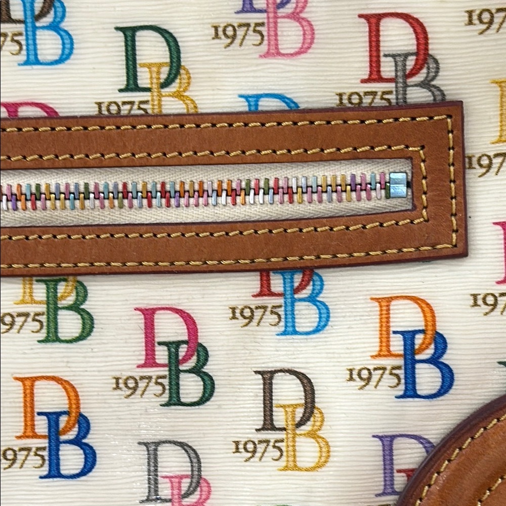 Dooney & Bourke Vintage Leather Rainbow Shoulder Bag - Picture 4 of 5